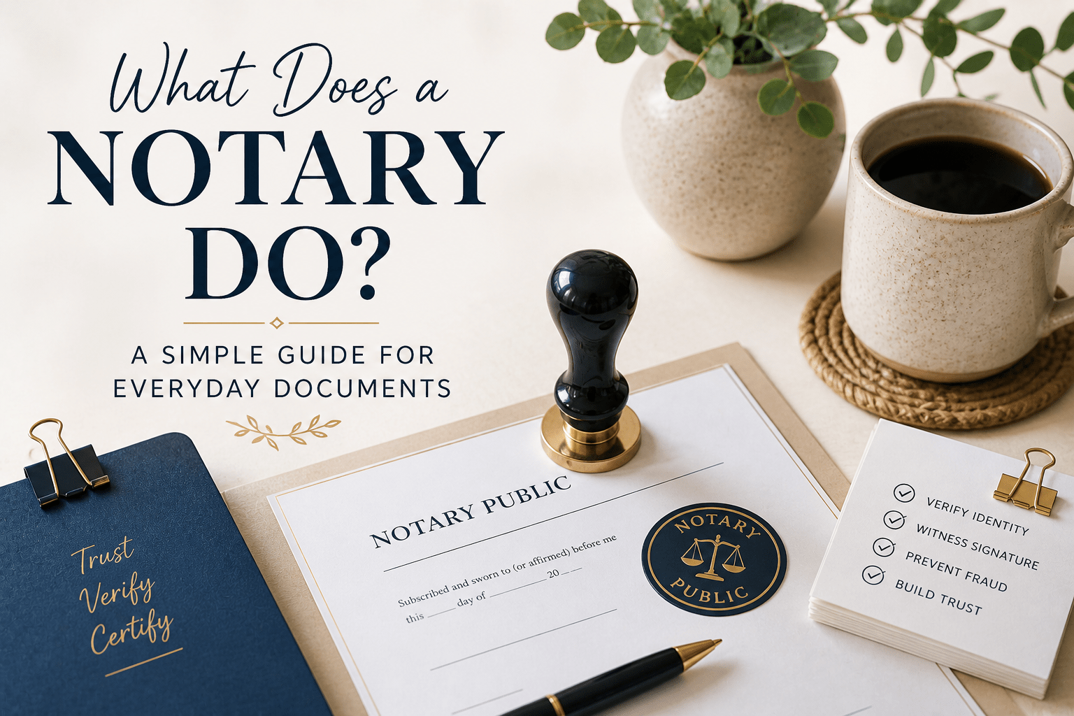 What Does a Notary Do? A Simple Guide for Everyday Documents - Complete ...